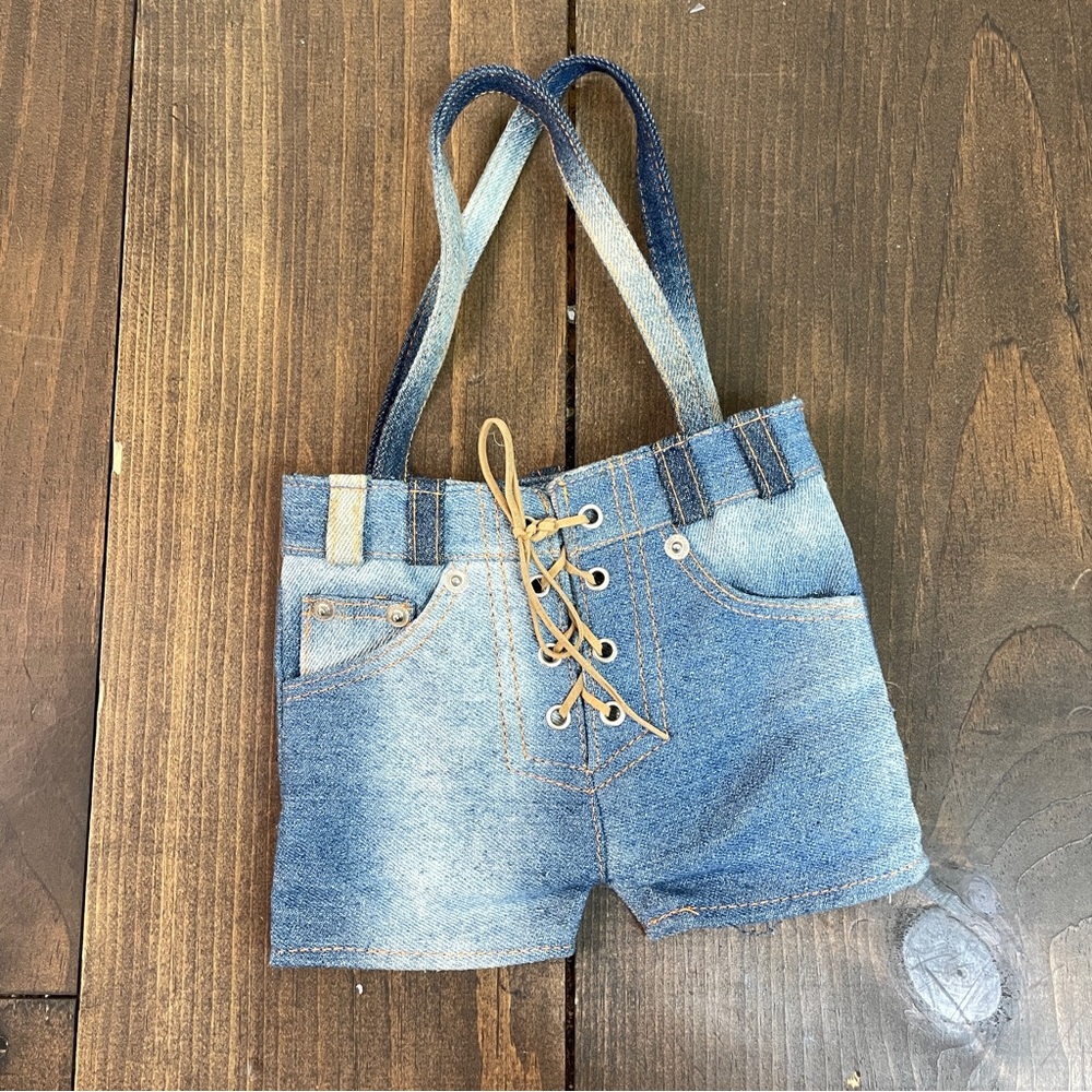 Denim Shorts Mini Purse